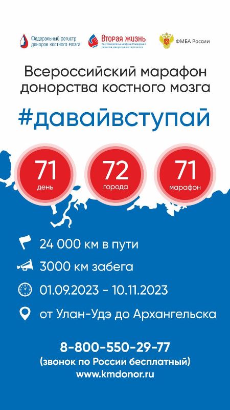 Название новости « 5 октября 2023 года г. Ярославль примет участие во Всероссийском марафоне донорства костного мозга».